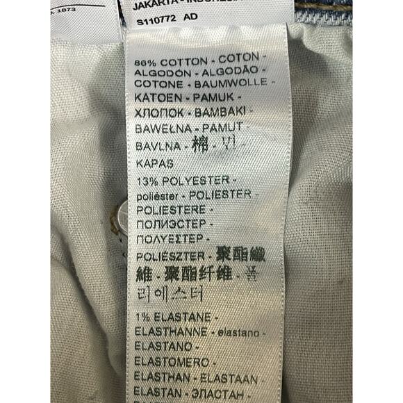 Silver Tab Levis Jeans Womens 28 Blue Mom Jean Distressed High Rise Tapered - Picture 11 of 15